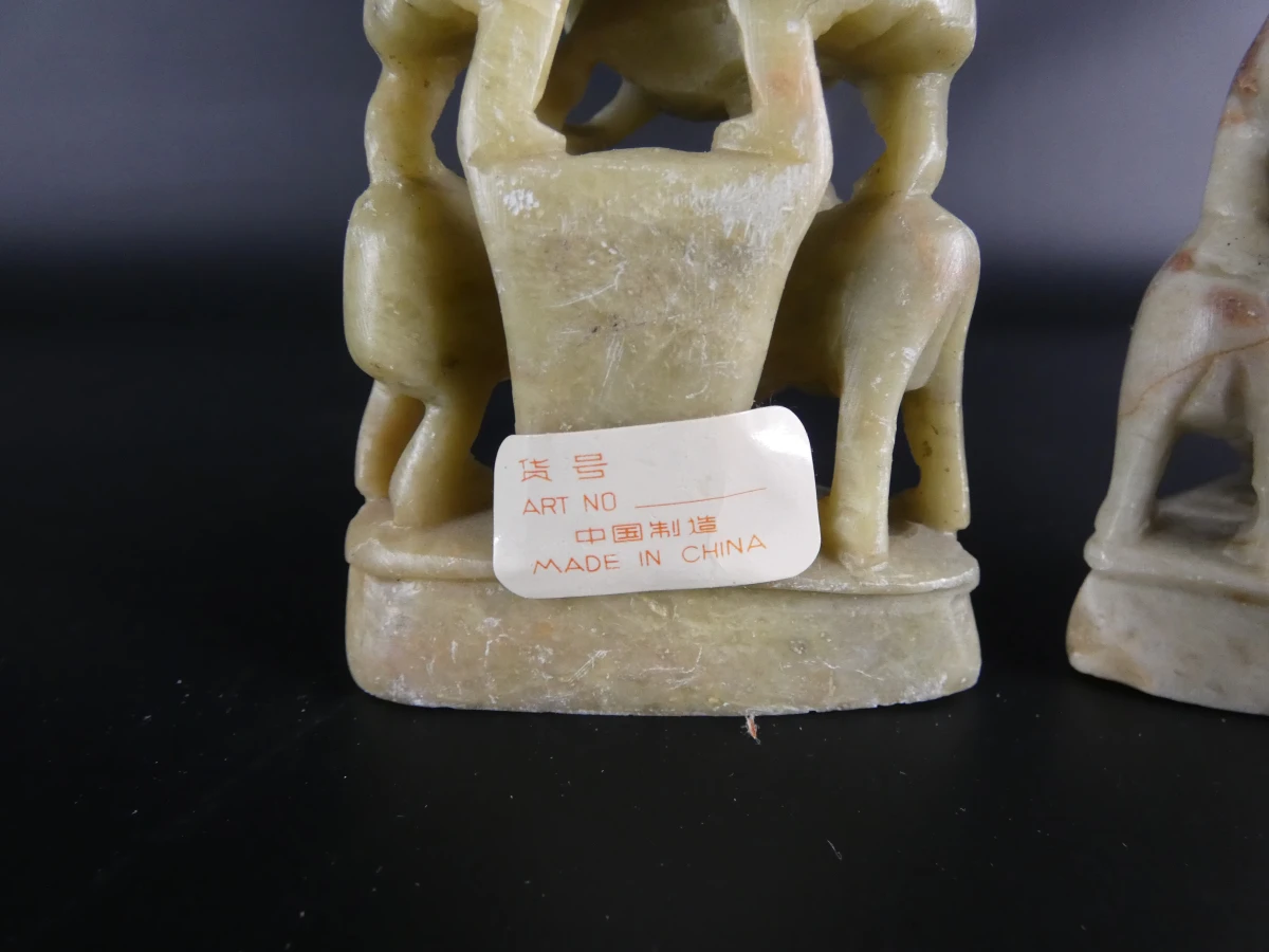 Set van 9 Chinese beeldjes en sculpturen - foto 13