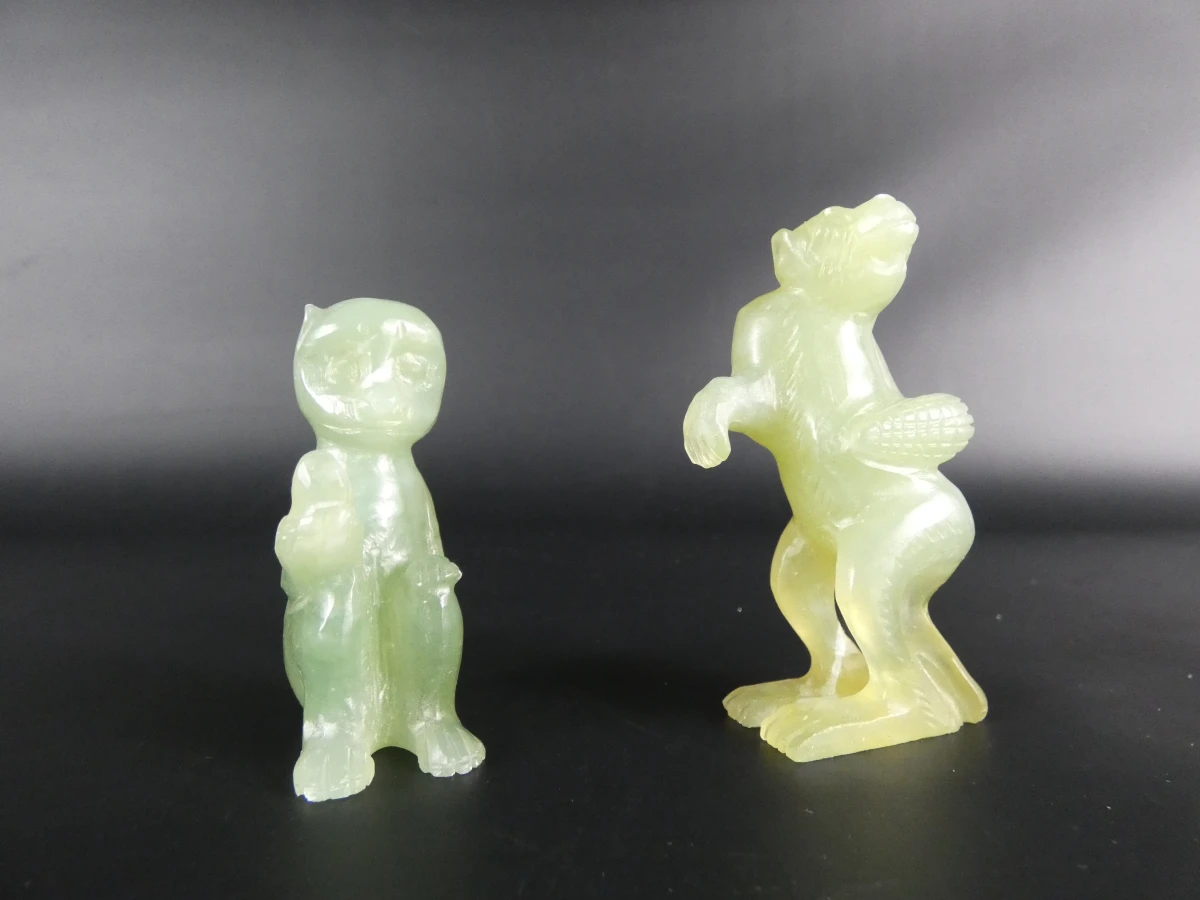 Set van 9 Chinese beeldjes en sculpturen - foto 16