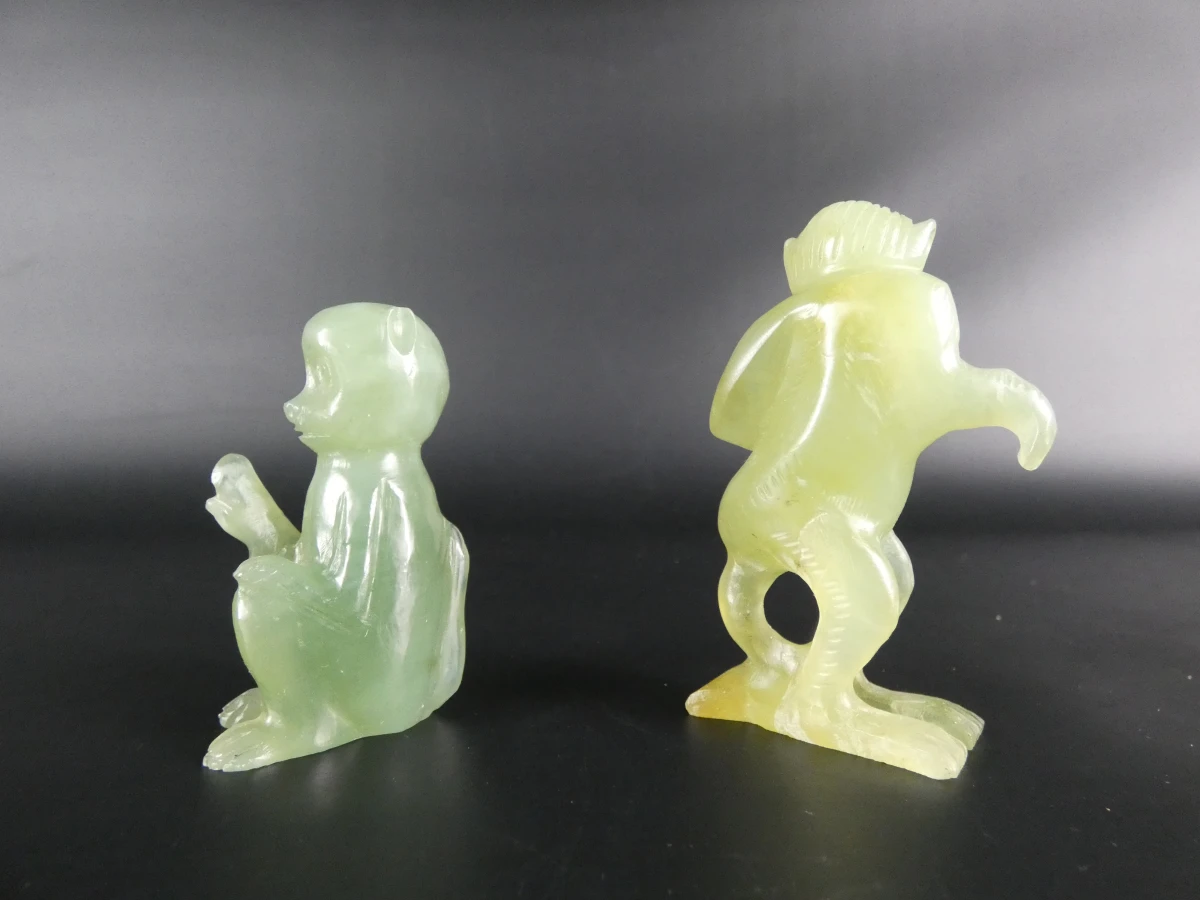Set van 9 Chinese beeldjes en sculpturen - foto 17