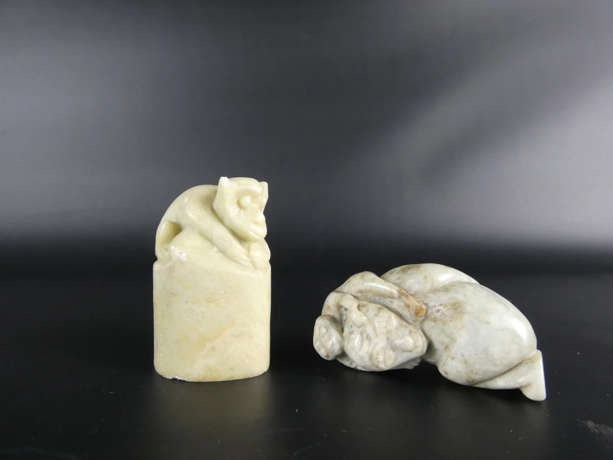 Set van 9 Chinese beeldjes en sculpturen - foto 20