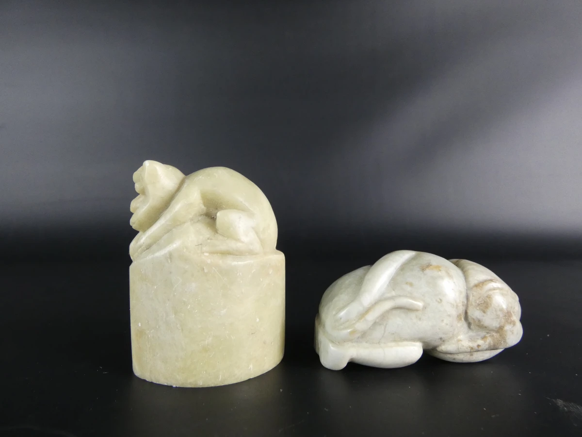 Set van 9 Chinese beeldjes en sculpturen - foto 21