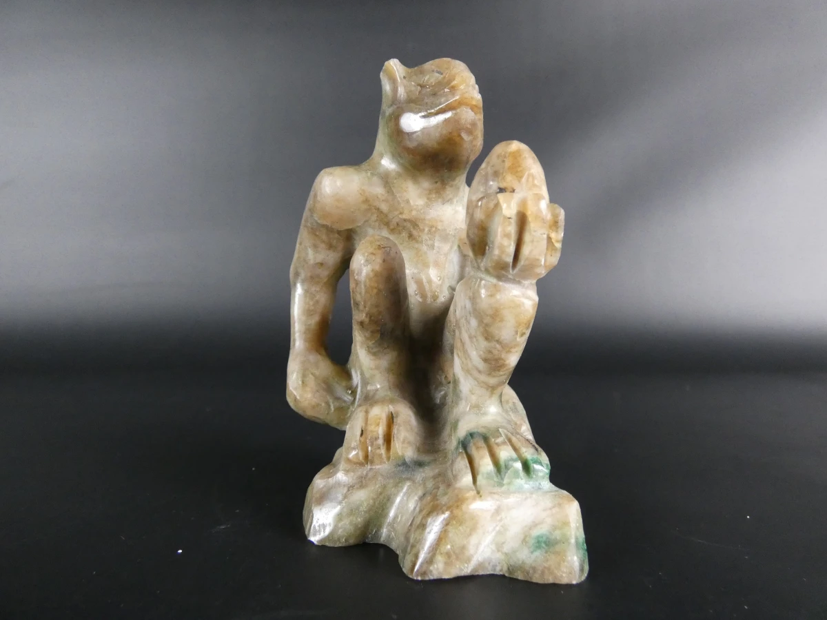 Set van 9 Chinese beeldjes en sculpturen - foto 23