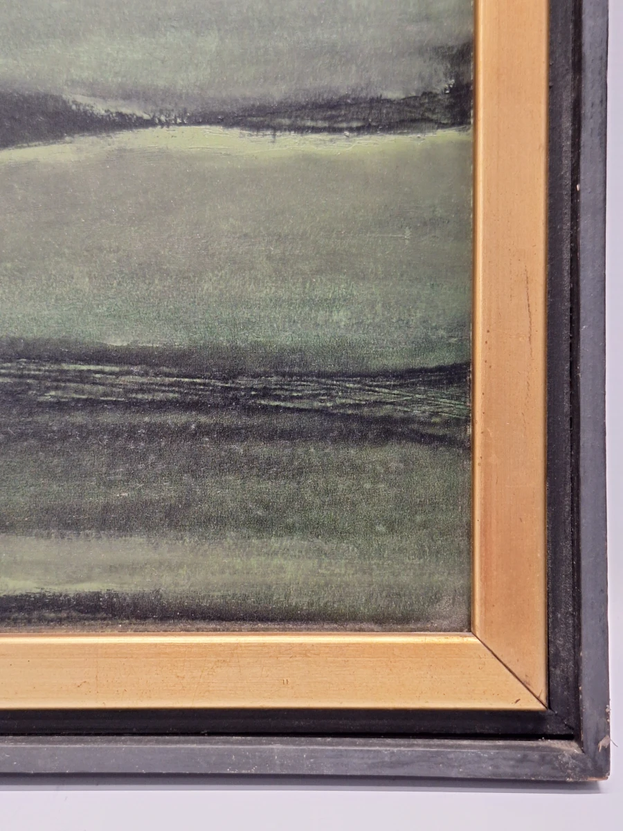 Geabstraheerd landschap met velden (1969) - B. Van De Velde - foto 3
