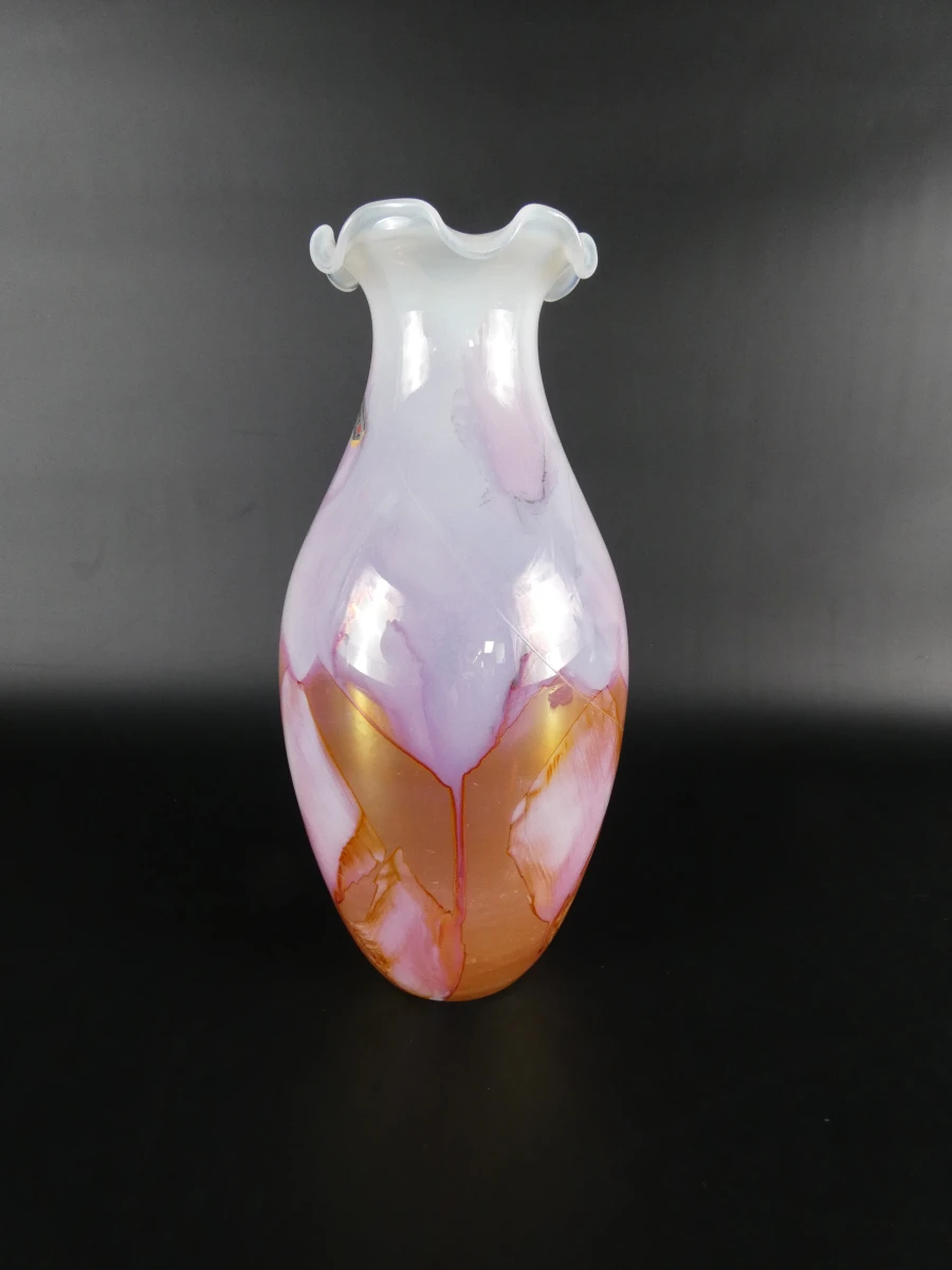 Decoratieve Italiaanse kunstglazen vaas - foto 2