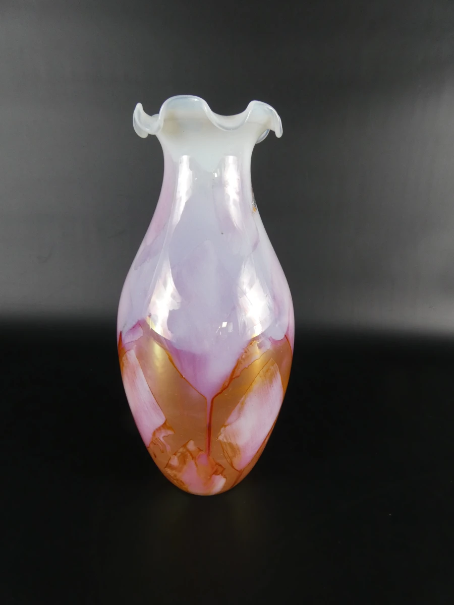 Decoratieve Italiaanse kunstglazen vaas - foto 4