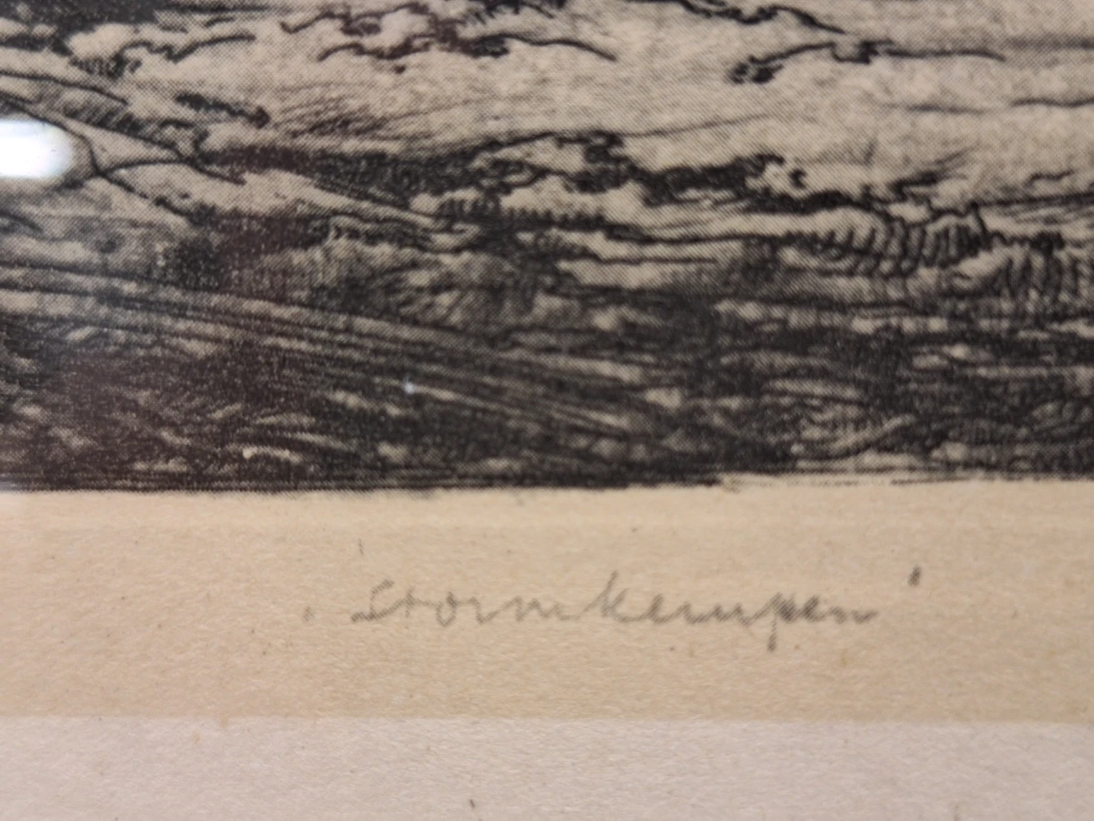 Storm Kempen - Handgesigneerde originele ets - Dirk Baksteen - 5e staat - foto 8