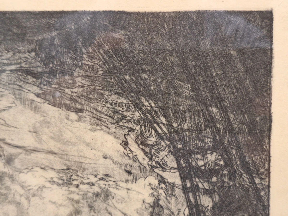 Storm Kempen - Handgesigneerde originele ets - Dirk Baksteen - 5e staat - foto 4