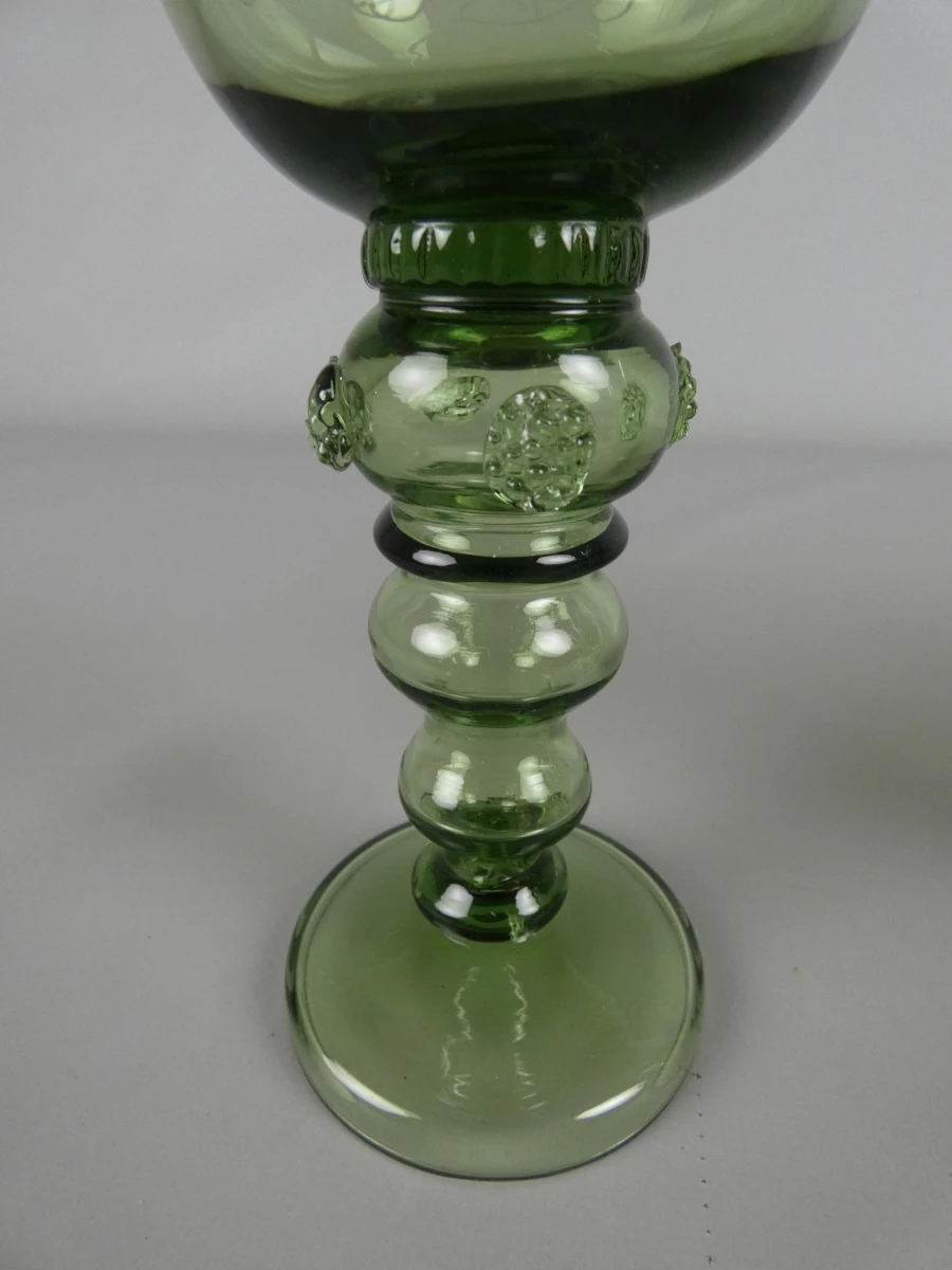 5 groene wijnglazen - foto 5