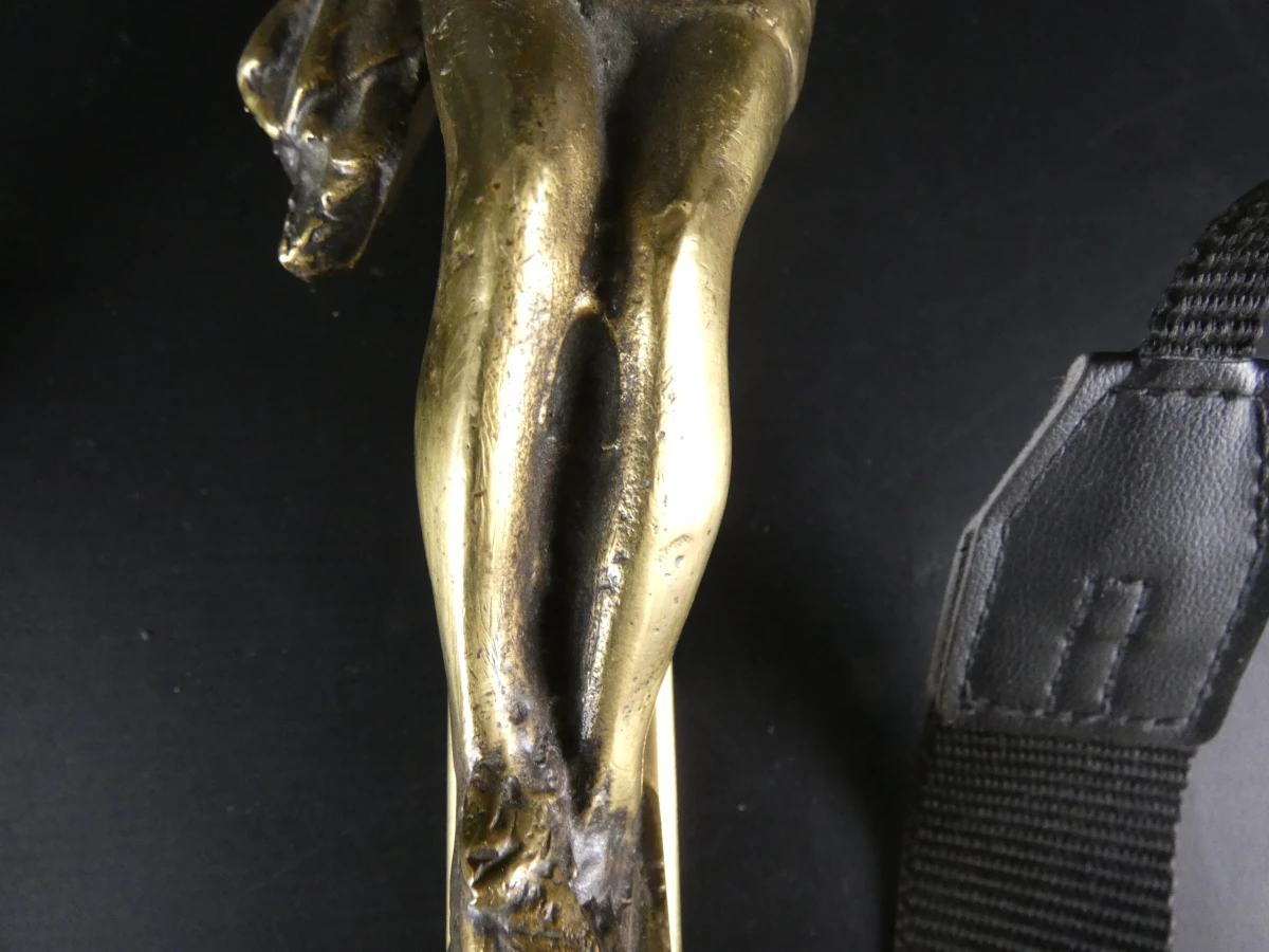 Messing kruis met Jezusfiguur - foto 5