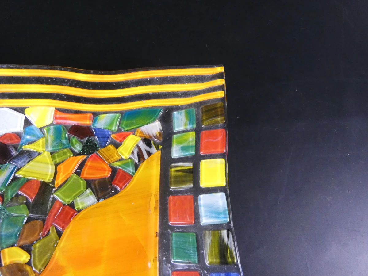 Abstracte glazen decoratieve borden (2 stuks) - foto 5