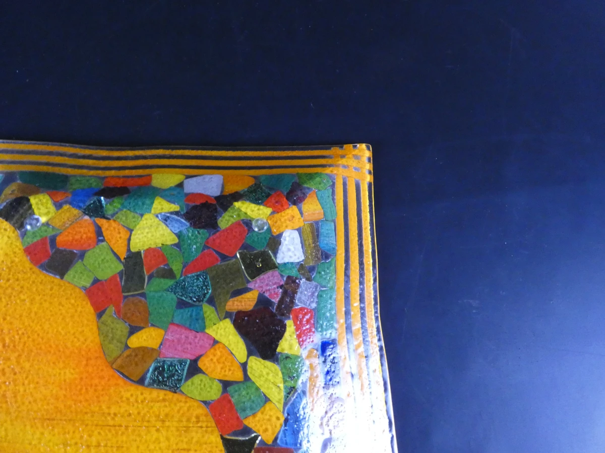Abstracte glazen decoratieve borden (2 stuks) - foto 11