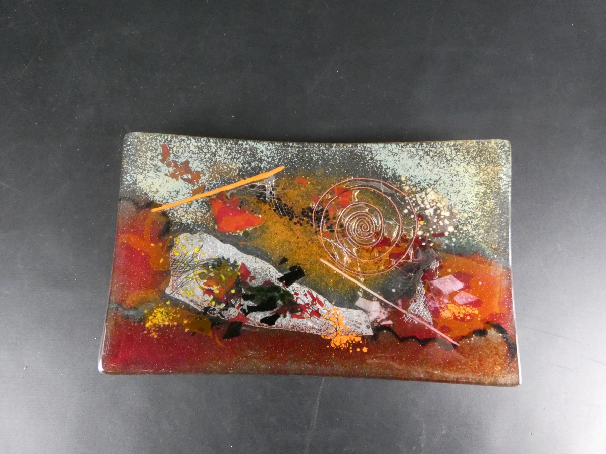 Abstracte glazen decoratieve borden (2 stuks) - foto 13