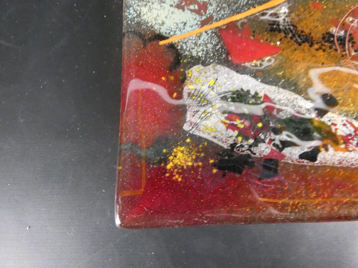 Abstracte glazen decoratieve borden (2 stuks) - foto 14