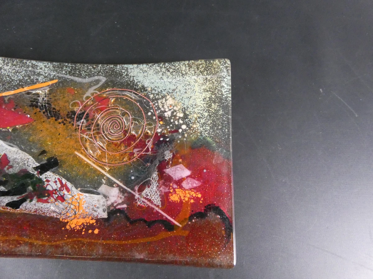 Abstracte glazen decoratieve borden (2 stuks) - foto 15
