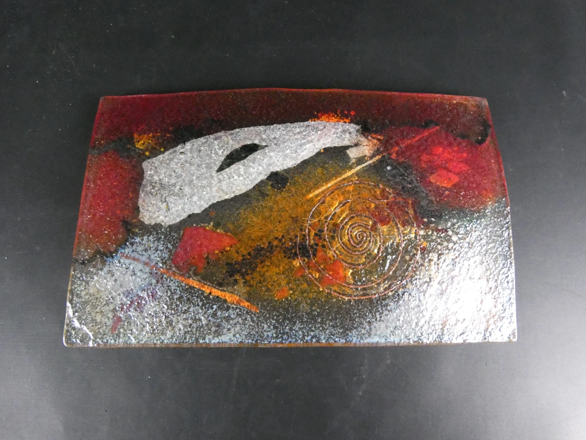 Abstracte glazen decoratieve borden (2 stuks) - foto 17