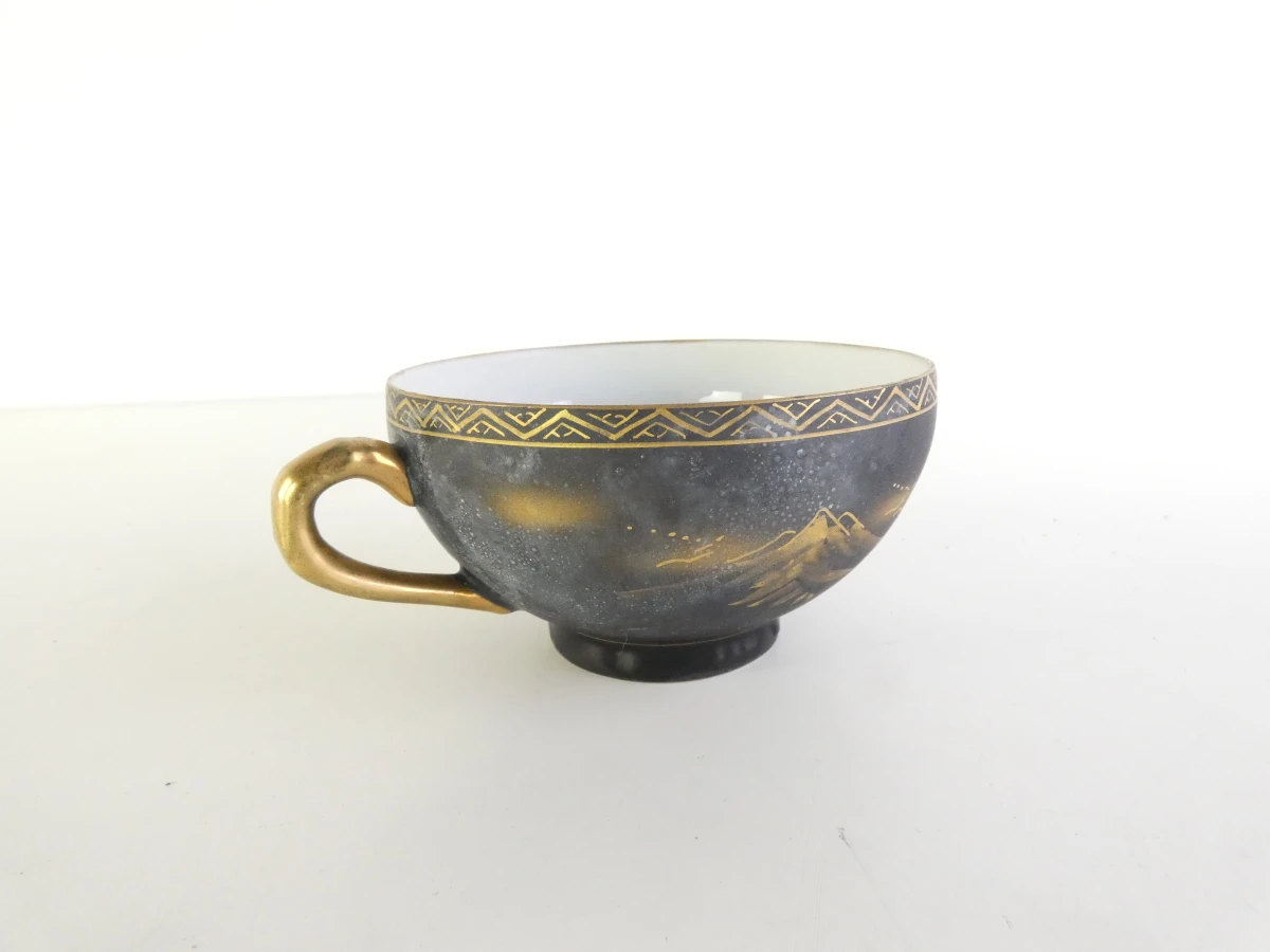 Vintage Japans handgeschilderd theeservies met gouden details - foto 14