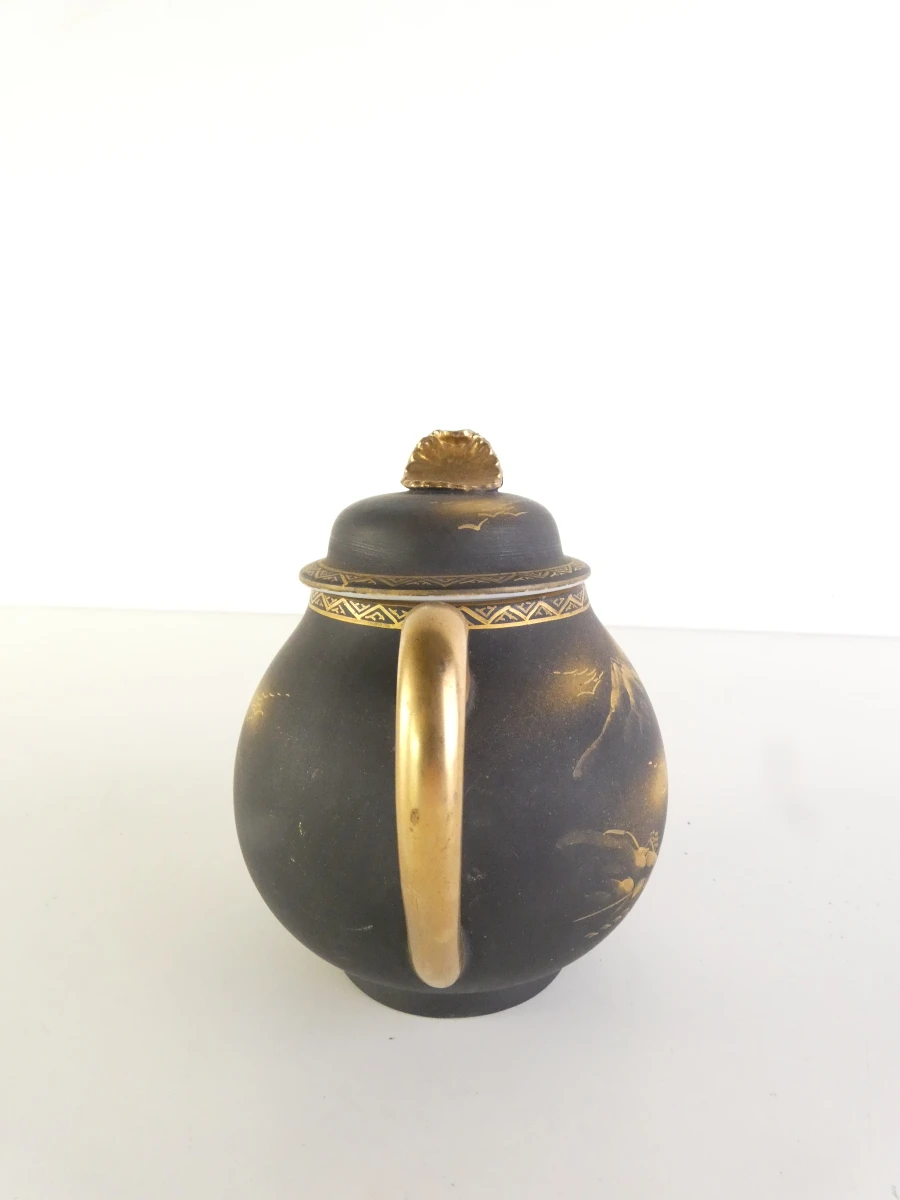 Vintage Japans handgeschilderd theeservies met gouden details - foto 16