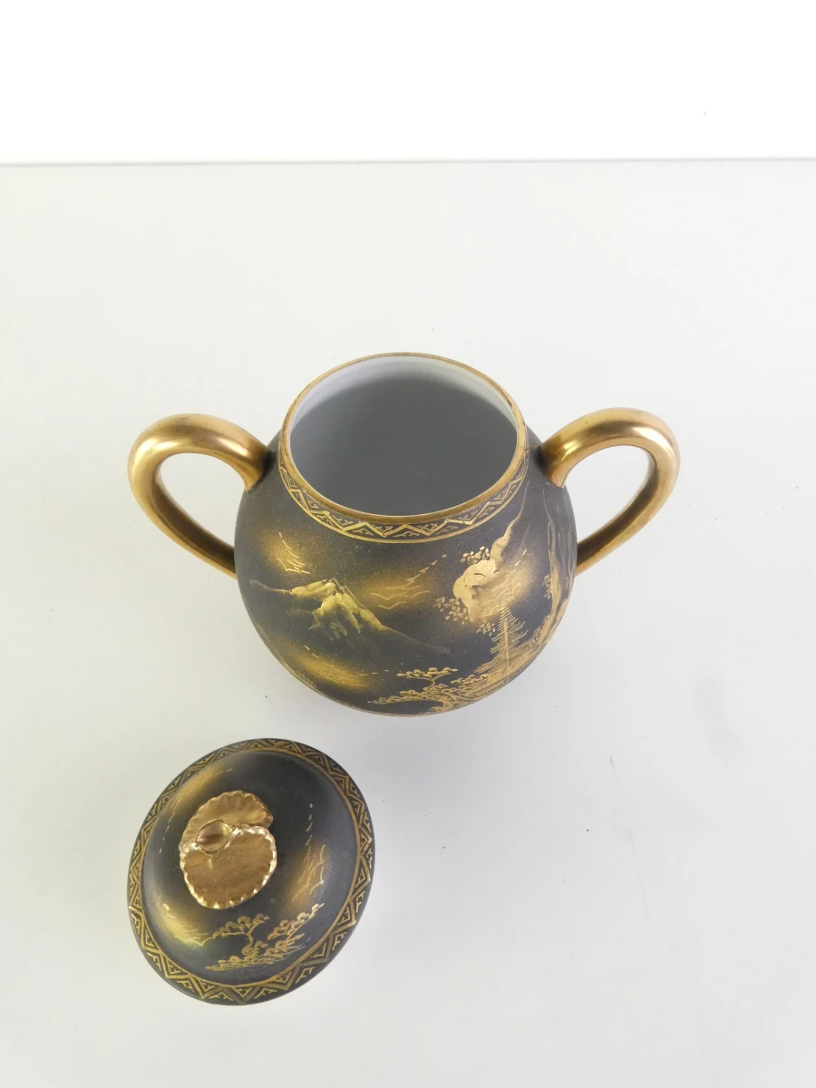 Vintage Japans handgeschilderd theeservies met gouden details - foto 18