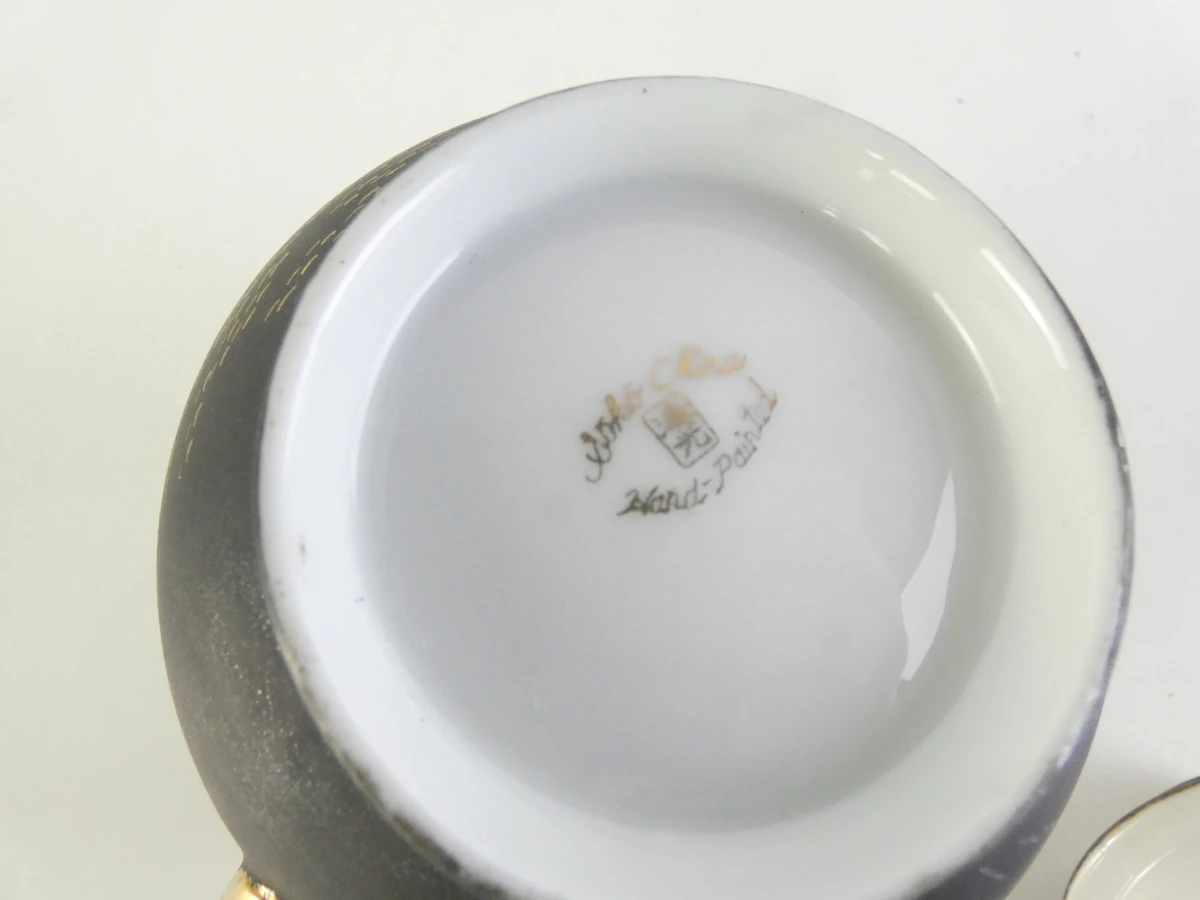 Vintage Japans handgeschilderd theeservies met gouden details - foto 21