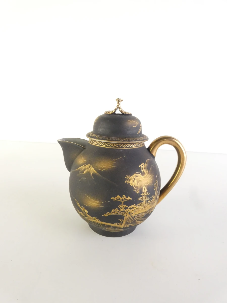 Vintage Japans handgeschilderd theeservies met gouden details - foto 22
