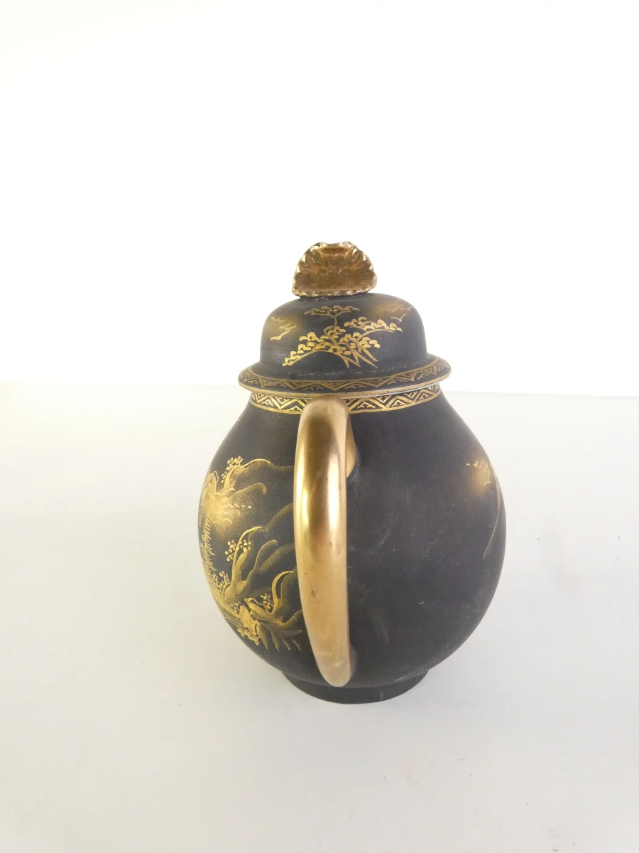 Vintage Japans handgeschilderd theeservies met gouden details - foto 23