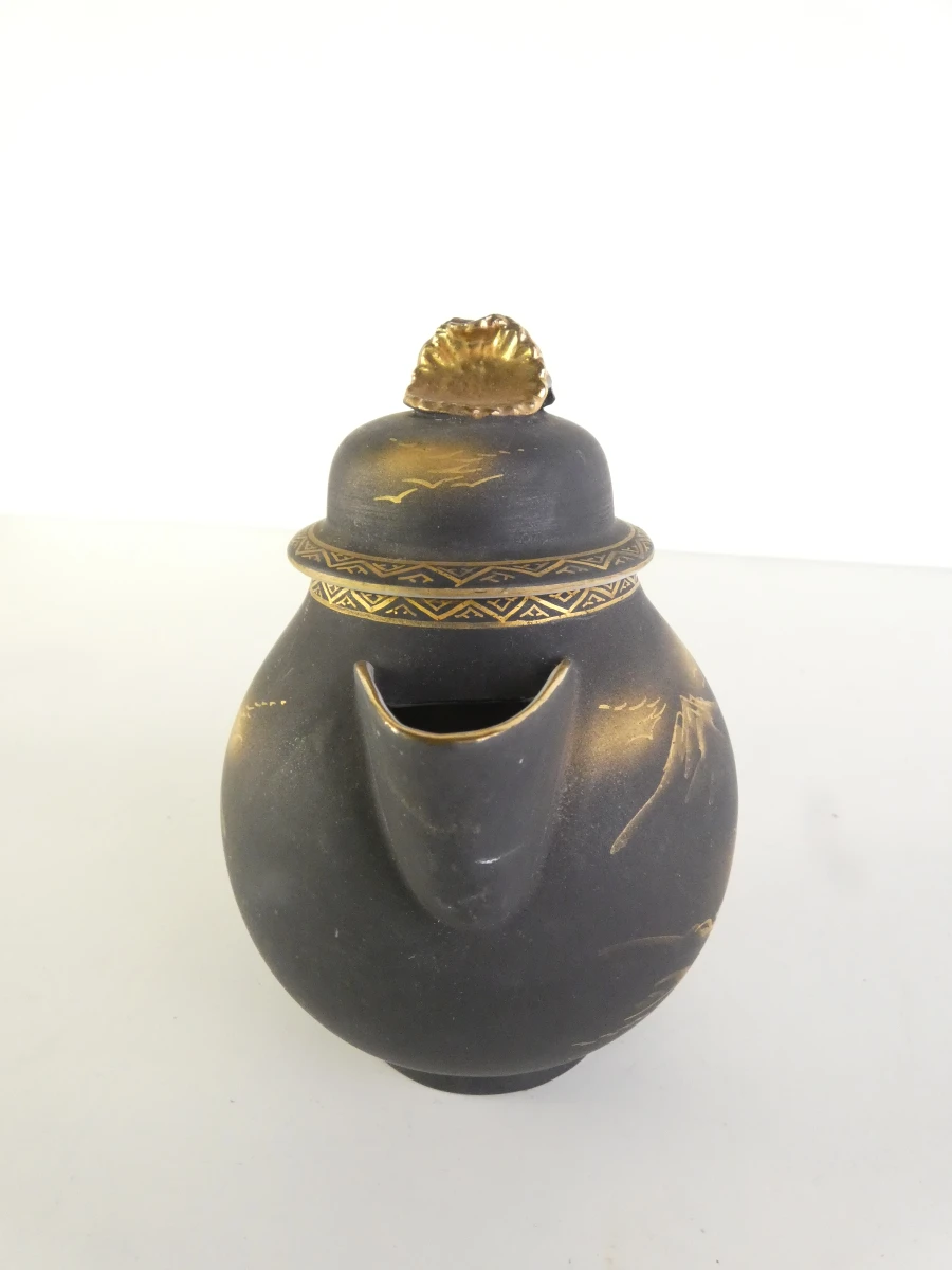Vintage Japans handgeschilderd theeservies met gouden details - foto 25
