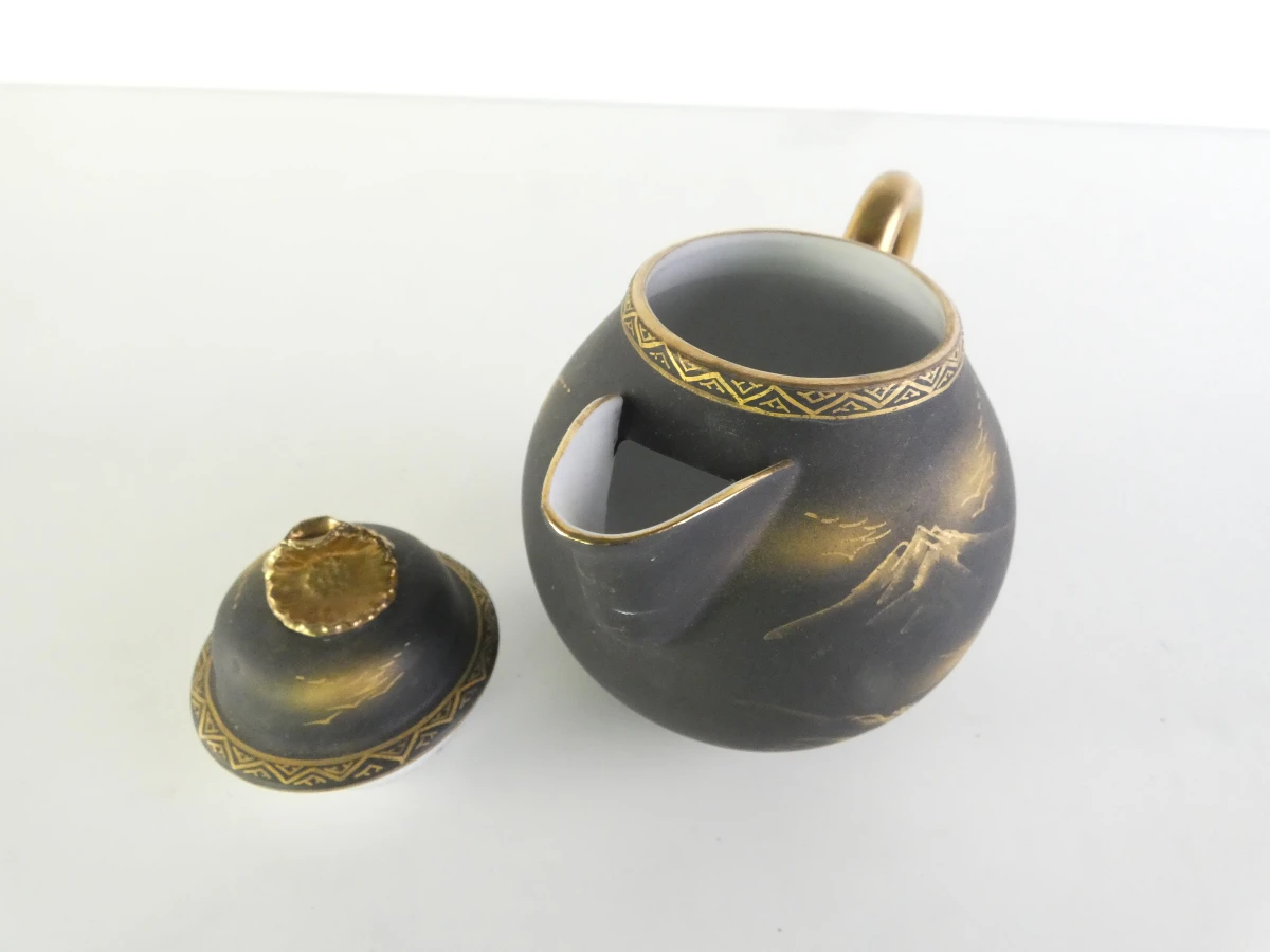 Vintage Japans handgeschilderd theeservies met gouden details - foto 26