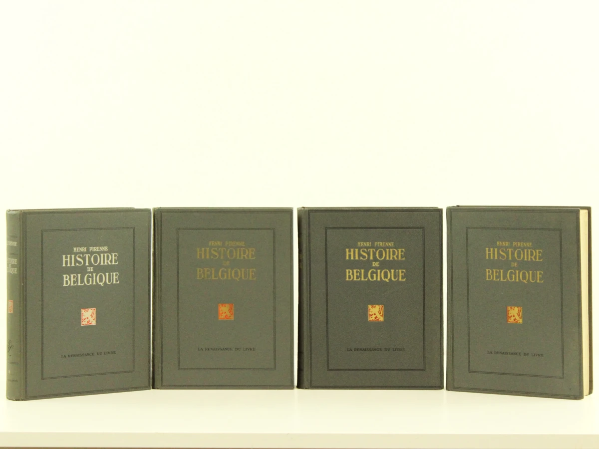 Histoire de Belgique - Set van 4 historische boeken Henri Pirenne - foto 2