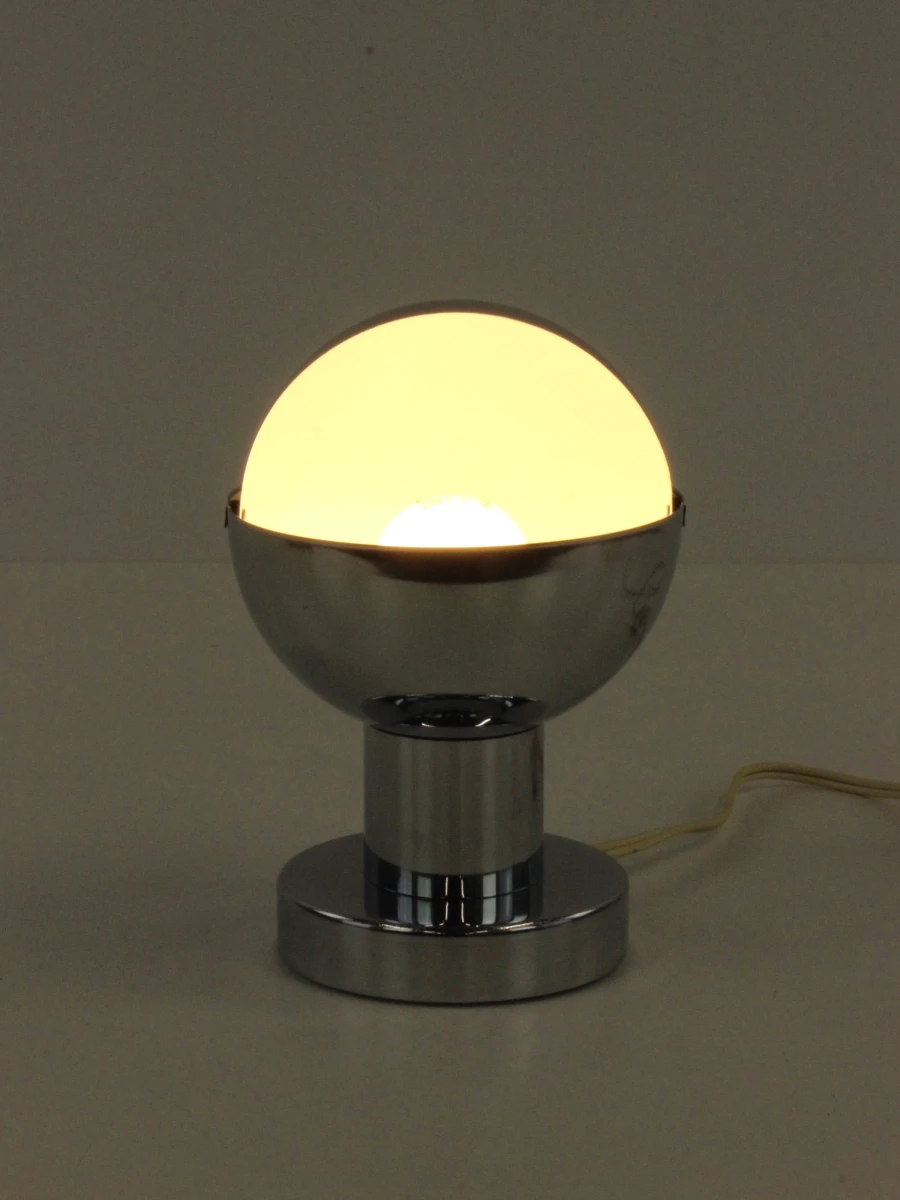 Vintage “Eclipse” tafellamp in chroom - foto 8