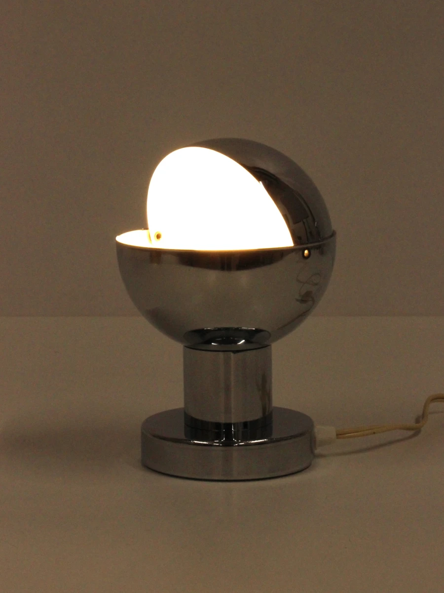 Vintage “Eclipse” tafellamp in chroom - foto 9