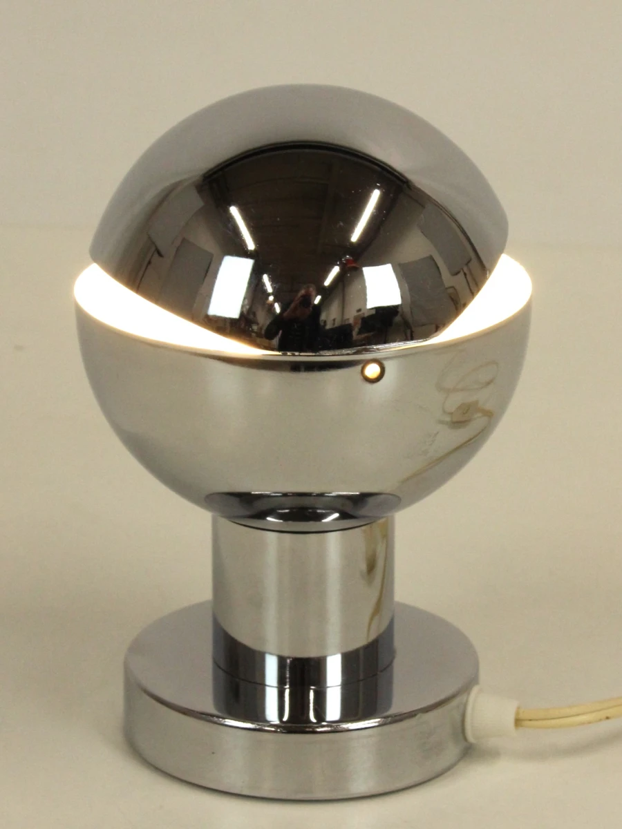 Vintage “Eclipse” tafellamp in chroom - foto 11
