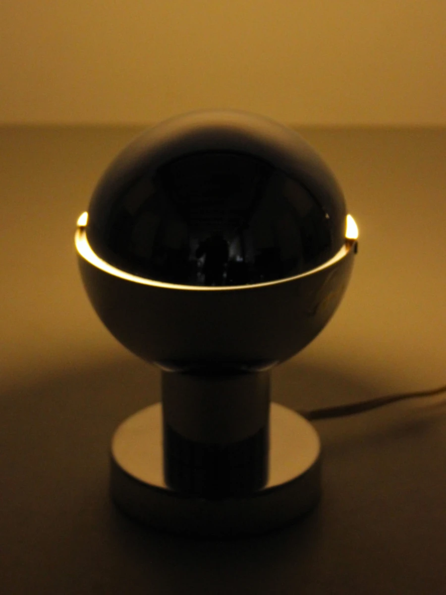 Vintage “Eclipse” tafellamp in chroom - foto 13