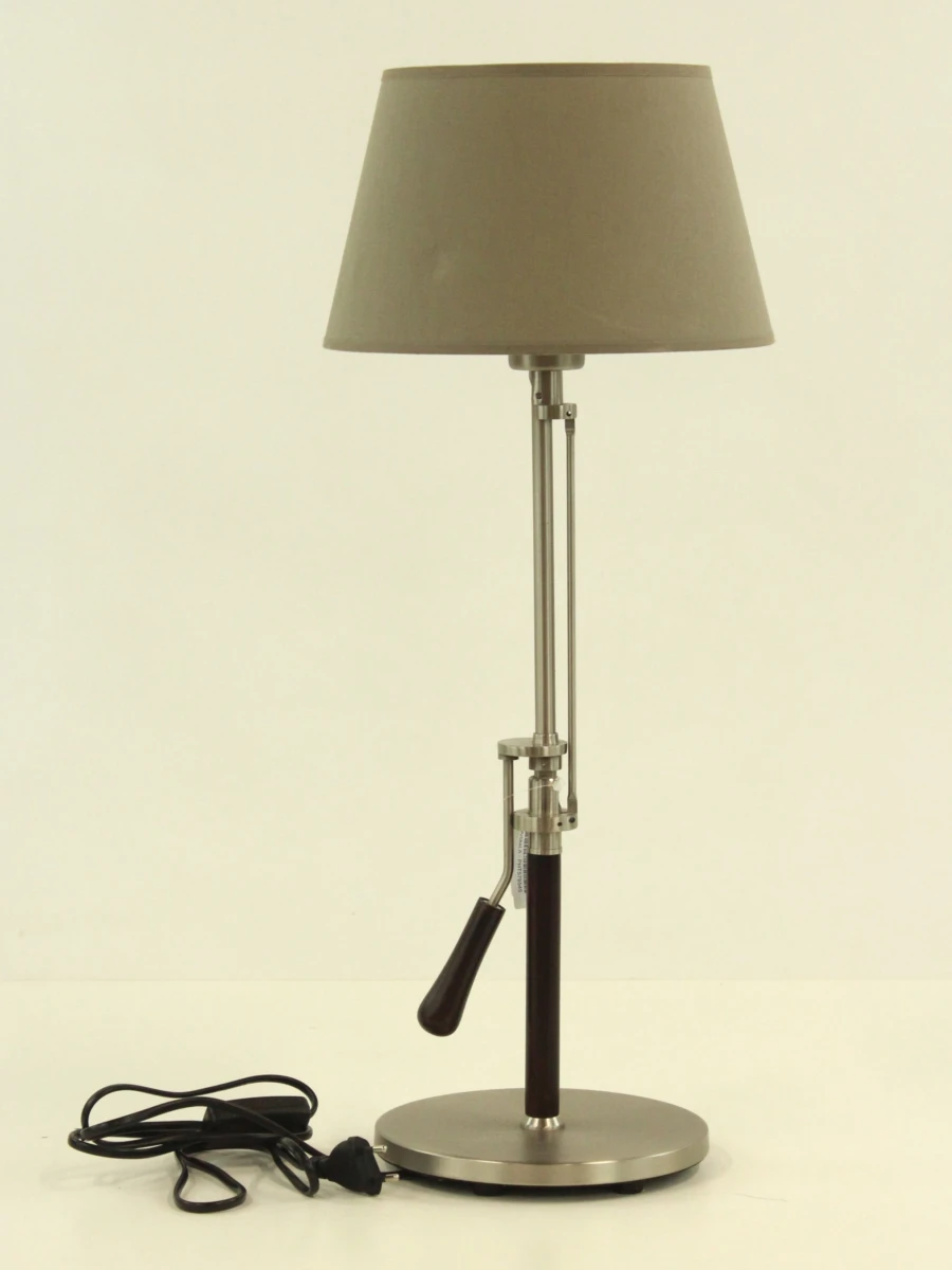 Bellino - verstelbare design tafellamp - hout & geborsteld metaal - Belgisch - foto 3