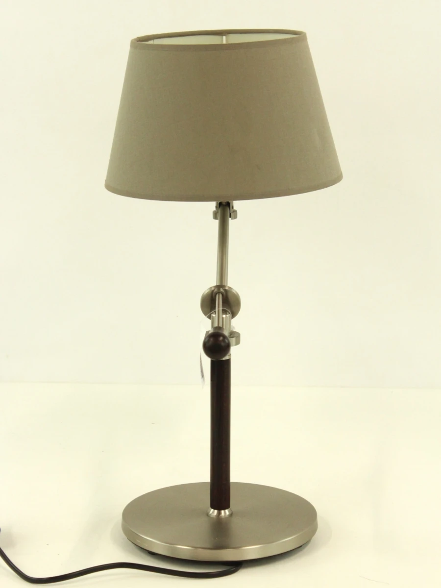 Bellino - verstelbare design tafellamp - hout & geborsteld metaal - Belgisch - foto 8