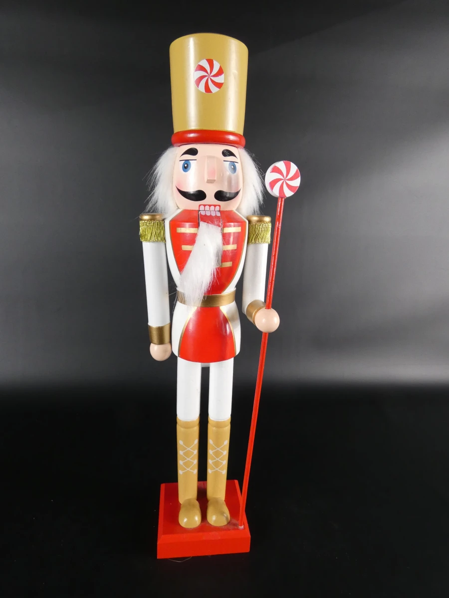 Set van drie decoratieve houten kerst-notenkrakers - foto 3