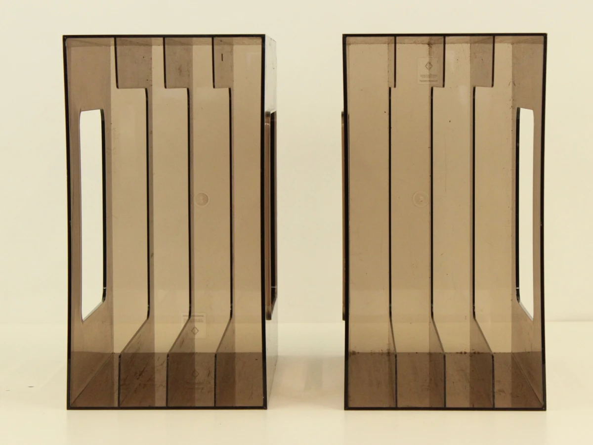 Set van 2 vintage Wittner LP-/Platenhouders – kavel bij De Kringwinkel, Antwerpen