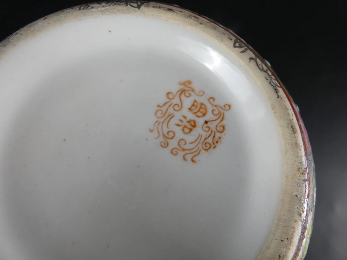 Set van 2 Chinese dekselvazen met kleurrijke decoratie - foto 22