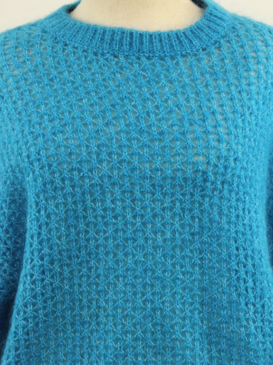 CKS gebreide damestrui in helderblauw Size S - foto 3