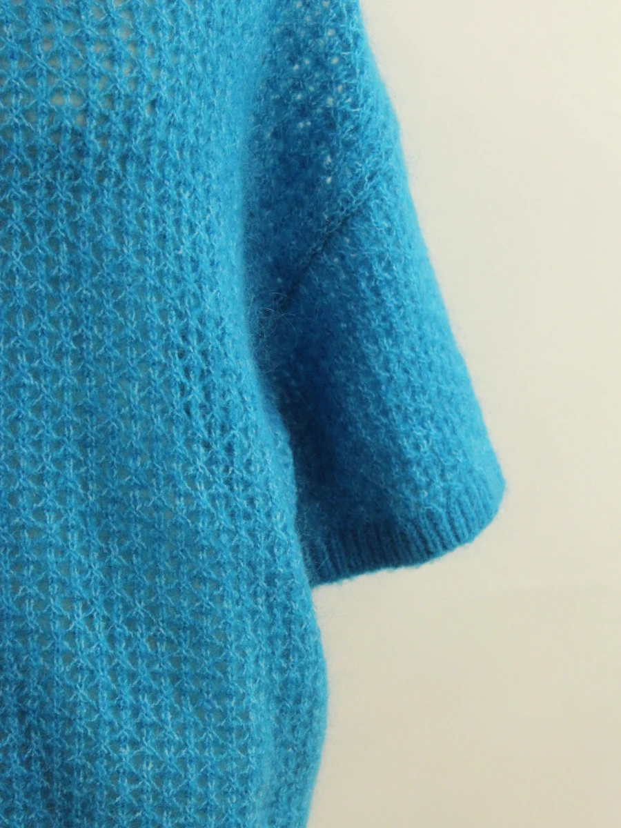 CKS gebreide damestrui in helderblauw Size S - foto 4