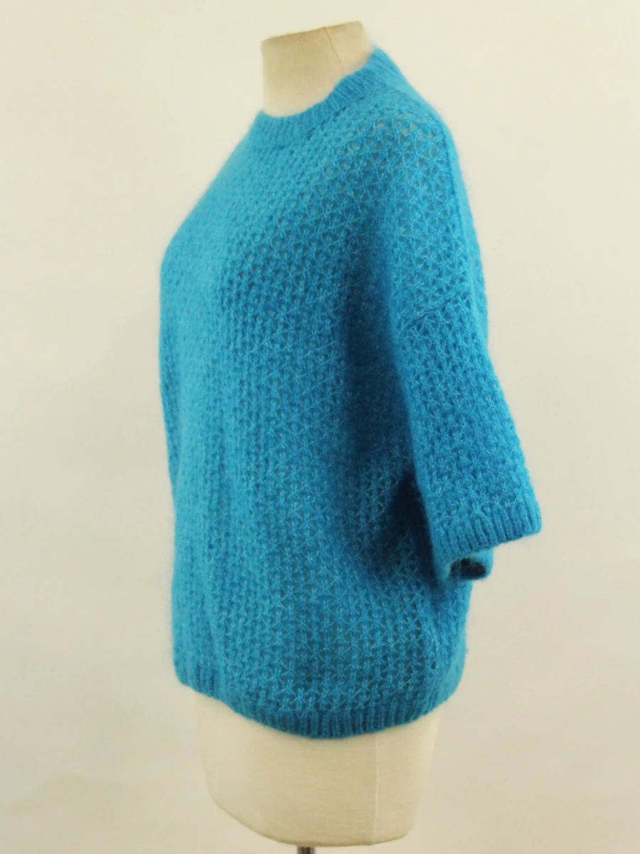 CKS gebreide damestrui in helderblauw Size S - foto 5