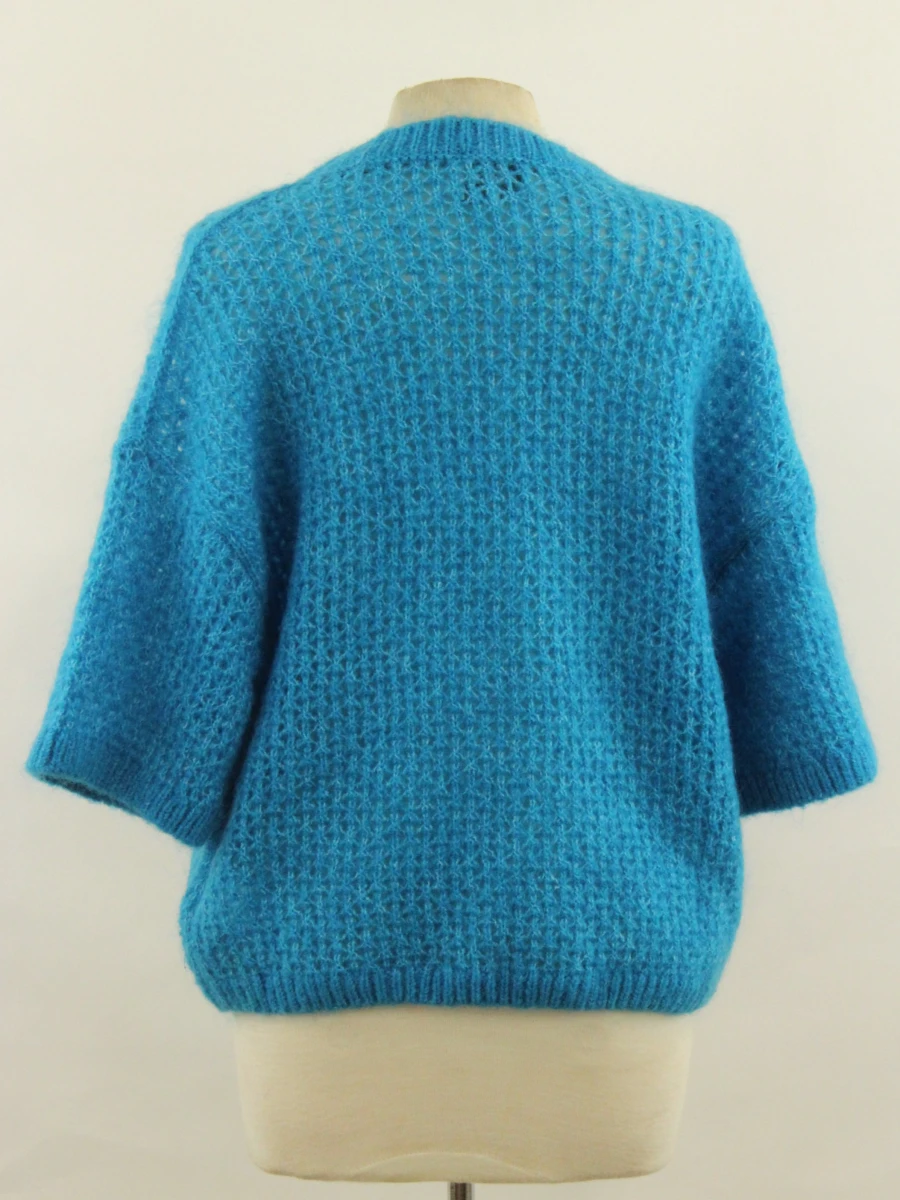 CKS gebreide damestrui in helderblauw Size S - foto 6