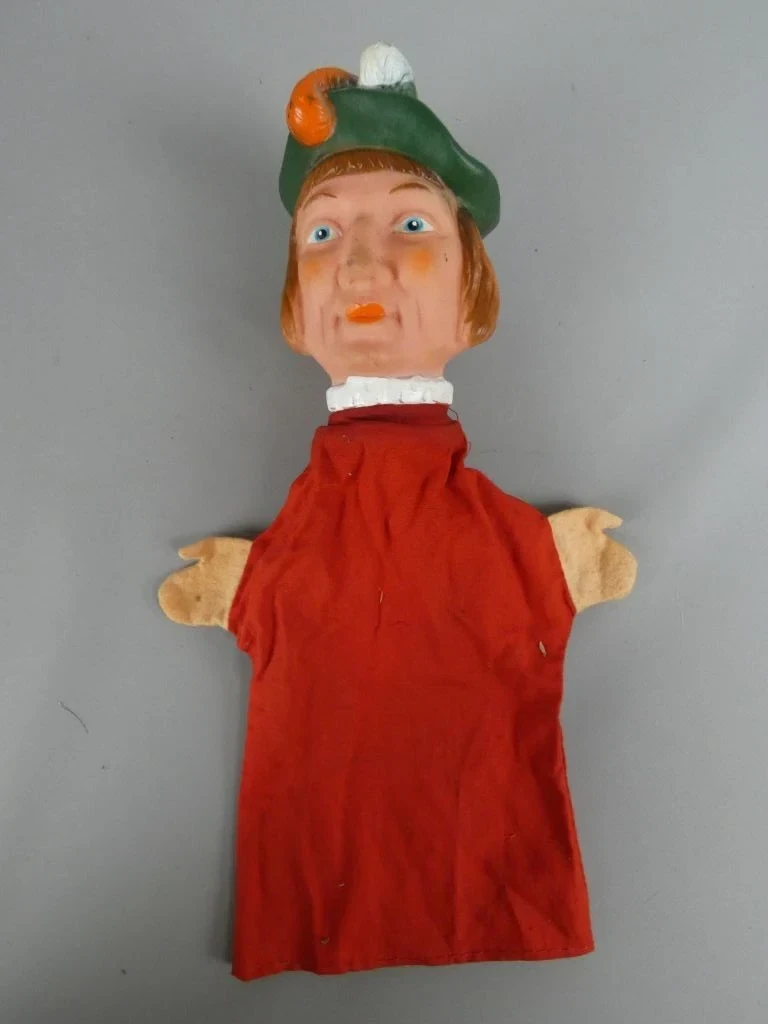 Set van 6 vintage handpoppen met sprookjesfiguren - foto 5