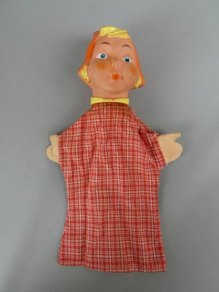 Set van 6 vintage handpoppen met sprookjesfiguren - foto 4