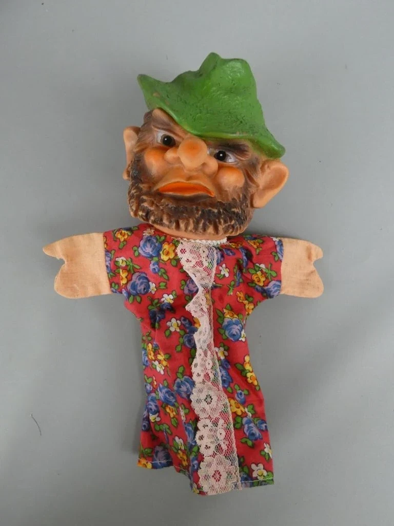 Set van 6 vintage handpoppen met sprookjesfiguren - foto 6