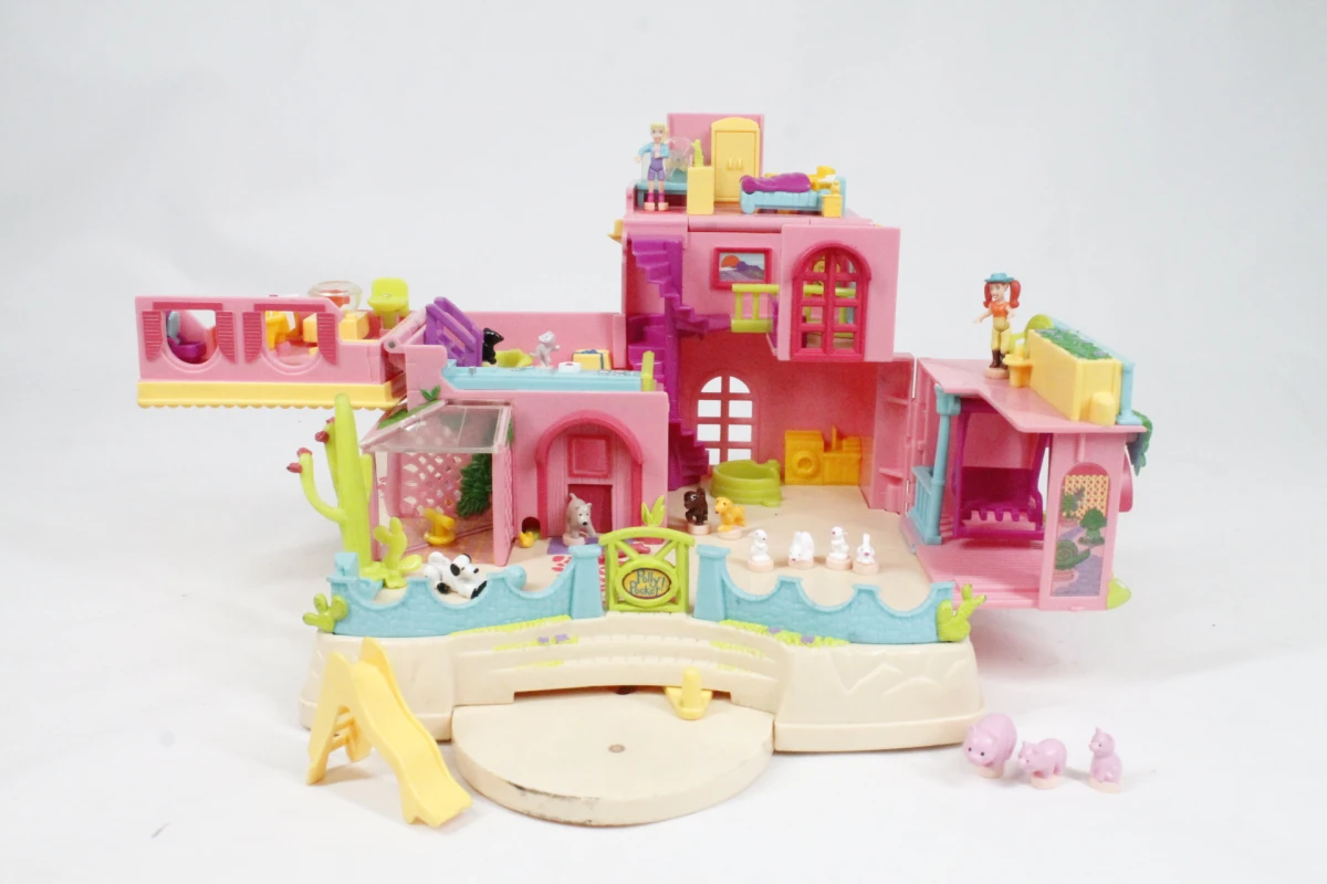 Polly Pocket - Petland Hacienda Ranch House met speelfiguurtjes - foto 2
