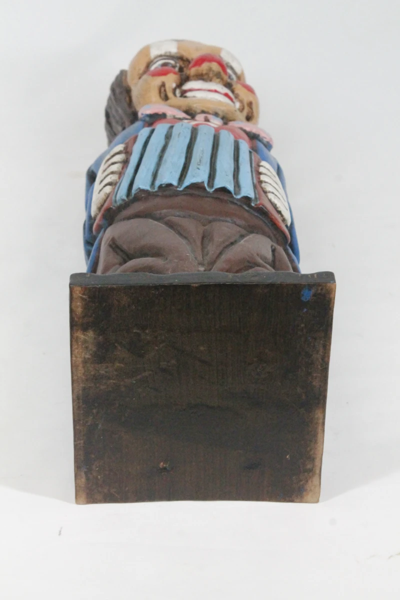 Decoratieve houten clown drankflescase - foto 8
