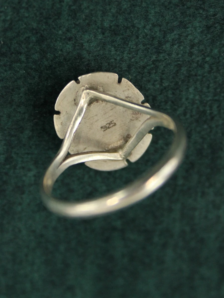 Zilveren ring met malachiet - foto 2