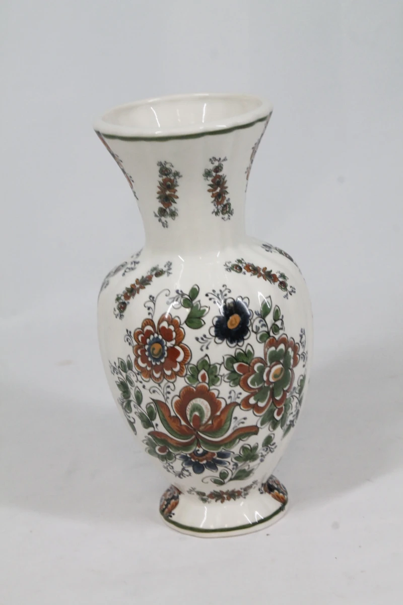 Vintage polychrome keramische vaas - foto 2