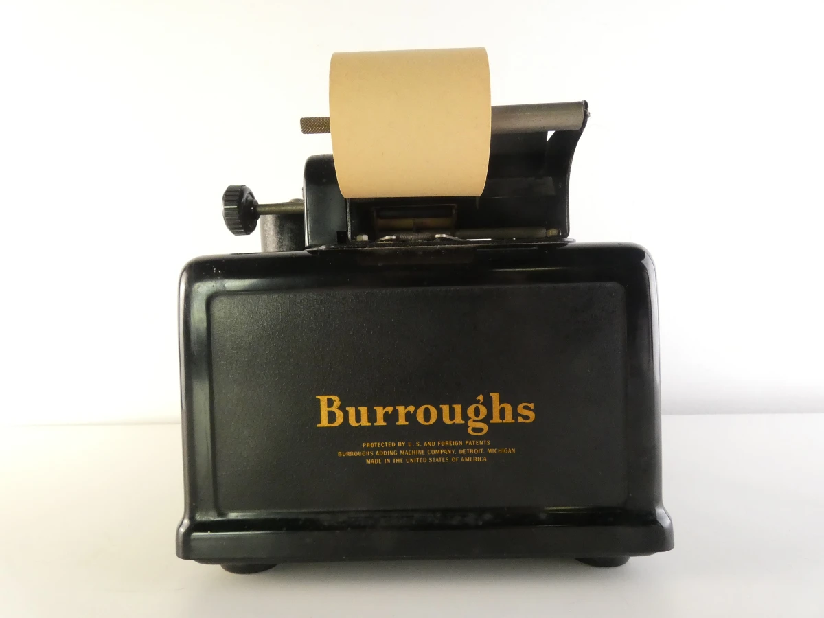 Vintage mechanische rekenmachine/telmachine van Burroughs - foto 5