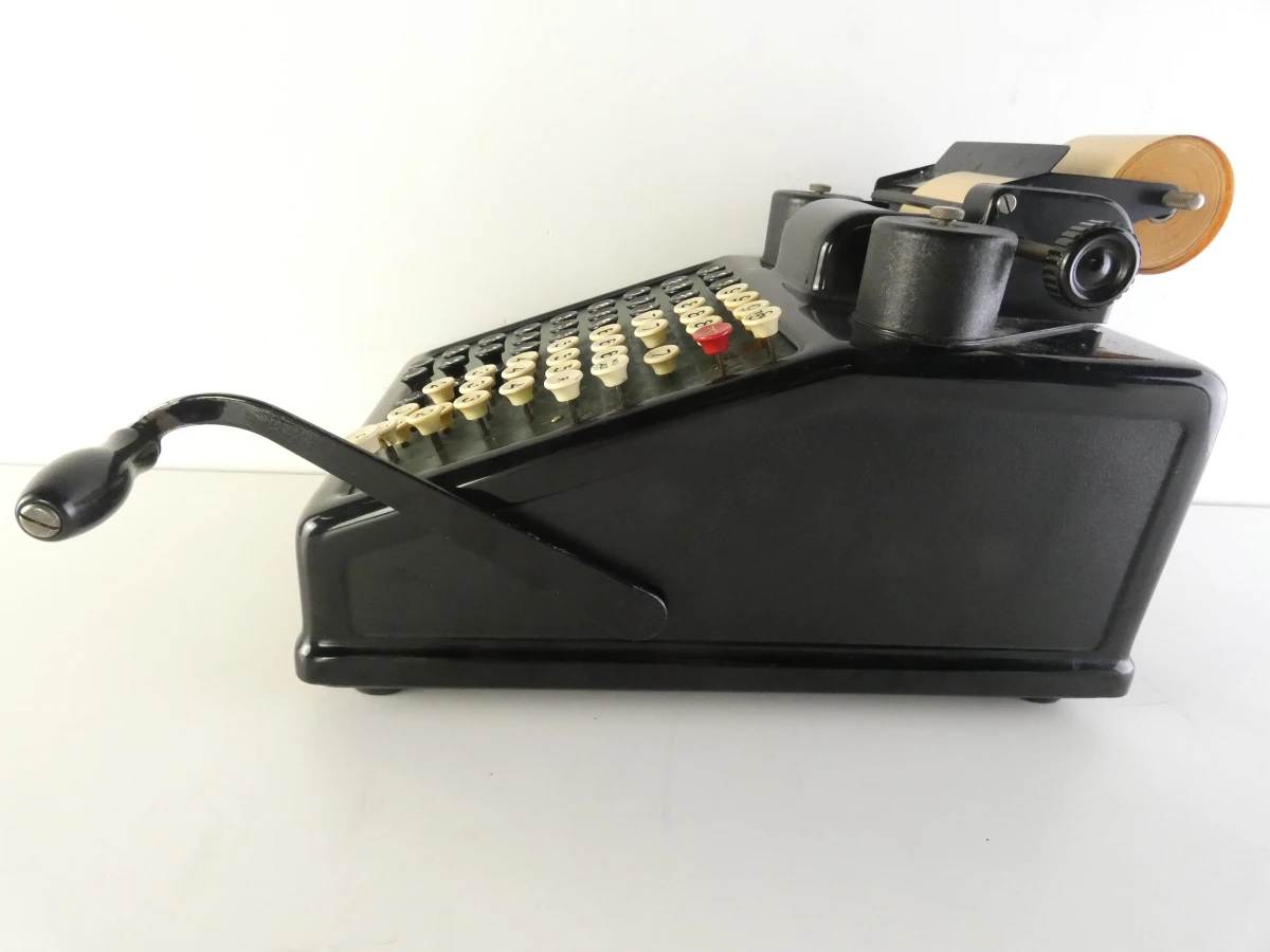 Vintage mechanische rekenmachine/telmachine van Burroughs - foto 22
